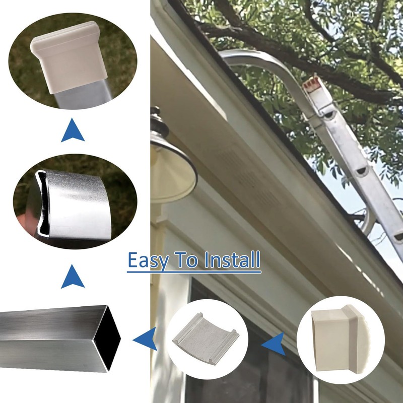 Dicsley Upgraded Anti-Slip Design Ladder Caps, AC36-2 Rubber End Caps