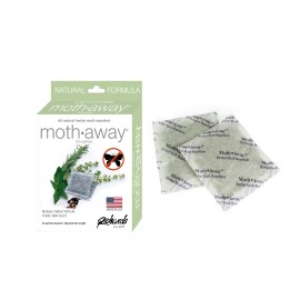 Richards Homewares Moth Away Sachets Nontoxic (White) (1-Pack of 24 Sachets)