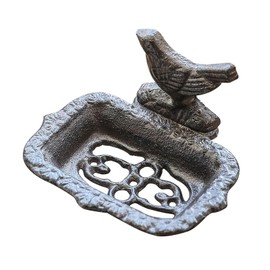 ＫＬＫＣＭＳ Soap Dish Bird Ornament Retro Design Soap Holder for Home Countertop Garden