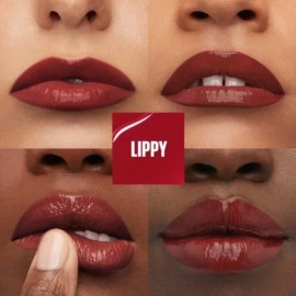 Maybelline Labial líquido brillante Superstay Vinyl Ink Tono Lippy, 4.2ml - Dura hasta por 16H, brillo instantáneo sin grumos, sin transferencias