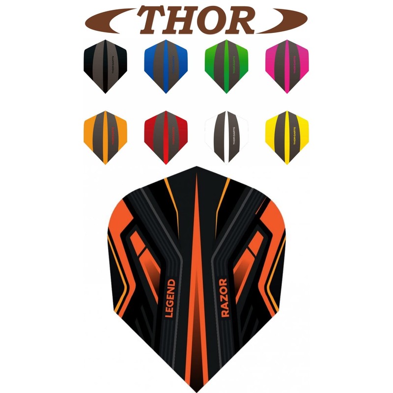 THOR-DARTS Thor-Sports Legend Razor Dart Flights - 100 Micron Standard