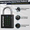 Heavy Duty Smart Padlock,Outdoor Combination Padlock with Key Code RFID
