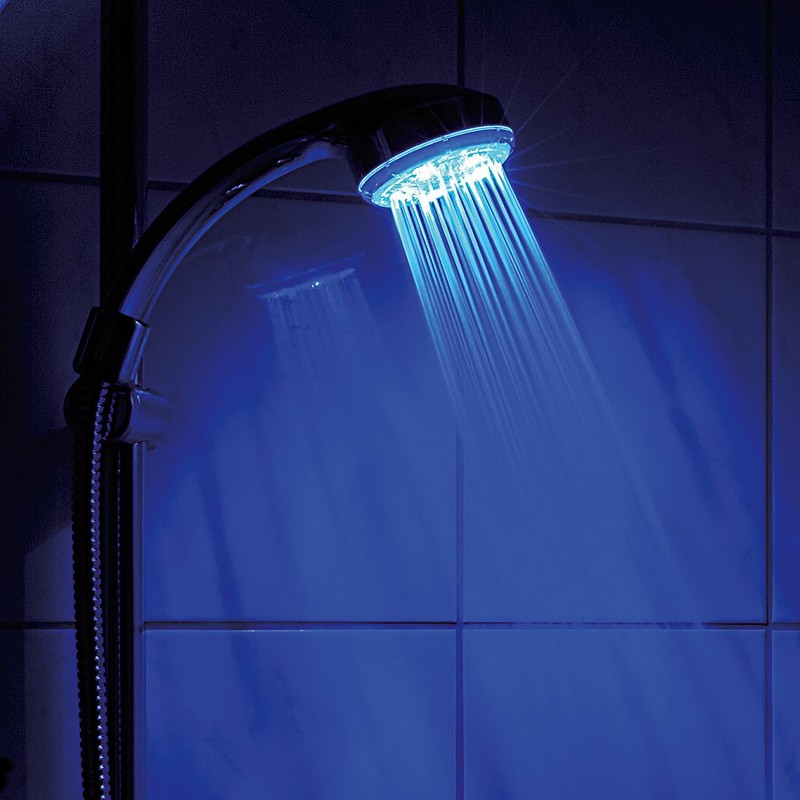 Infactory LED Shower Head with Automatic 4–Colour Changer
