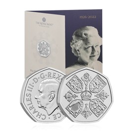 The Koin Club Royal Mint Her Majesty Queen Elizabeth II 2022 Brilliant Uncirculated 50p Coin
