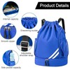 Fashion Sports Backpacks, Large Capacity Drawstring Gym Bag, Waterproof Backpack