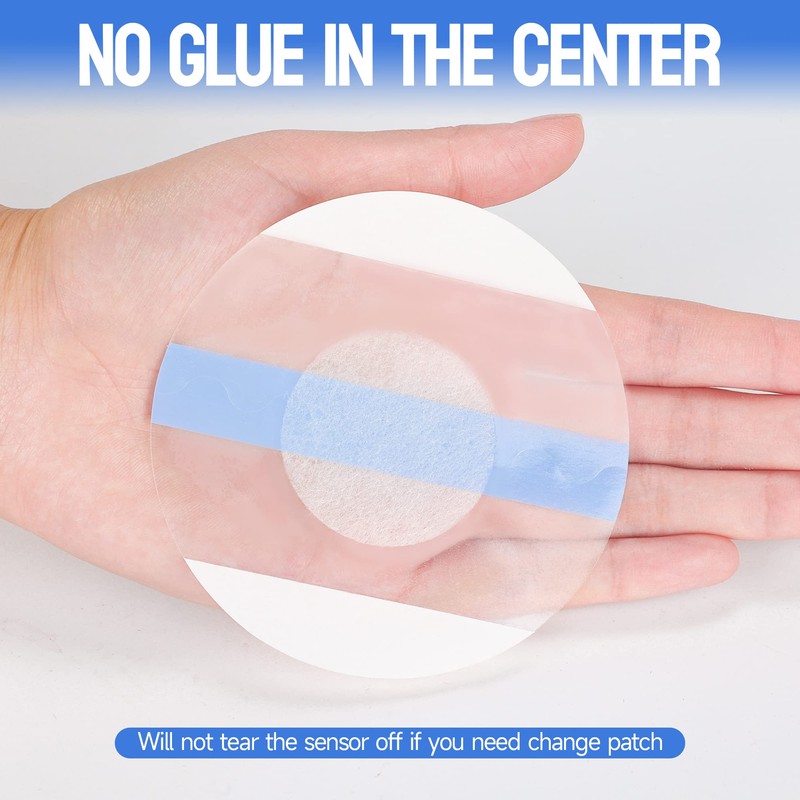 Eseige- Libre 3 Sensor Covers-60 Pack Waterproof Adhesive Patches -Transparent