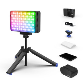 Amaran Ace 25c RGBWW LED Light - Kits, 32W On-Camera Video Light, 2300K-10000K, 5908 Lux @ 0.5m, USB-C Fast Charging, Magnetic Mount, 12 Lighting Effects, Wireless amaran App Control - Charcoal