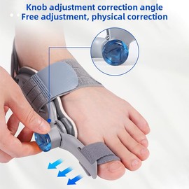 Bunion Corrector for Women Big Toe, KissDate Bunion Corrector for Women & Men, Adjustable Big Toe Straightener Toe Corrector for Bunion Fix Bunion Relief, Bunion Pads Cushion with Heel Strap and Silicone Pad(1 Pack)