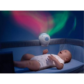 Chicco Proyector Oso Polar Para Next2me Rosa Música Y Luces