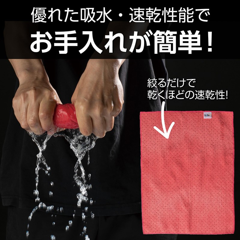 TERAMOTO FX Antibacterial Cloth (TioTio), Blue, 11.8 x 15.7 inches