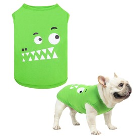 KOOLTAIL Dog Shirts for Small Medium Dogs, Funny Alligator Dog Costume Clothes,Soft Cotton UV & Insect Protection T- Shirts Dogs Boy&Girl Anti-Hair Loss,Cute Pet Tank Tops Apparel Outfit Coat,Green XS