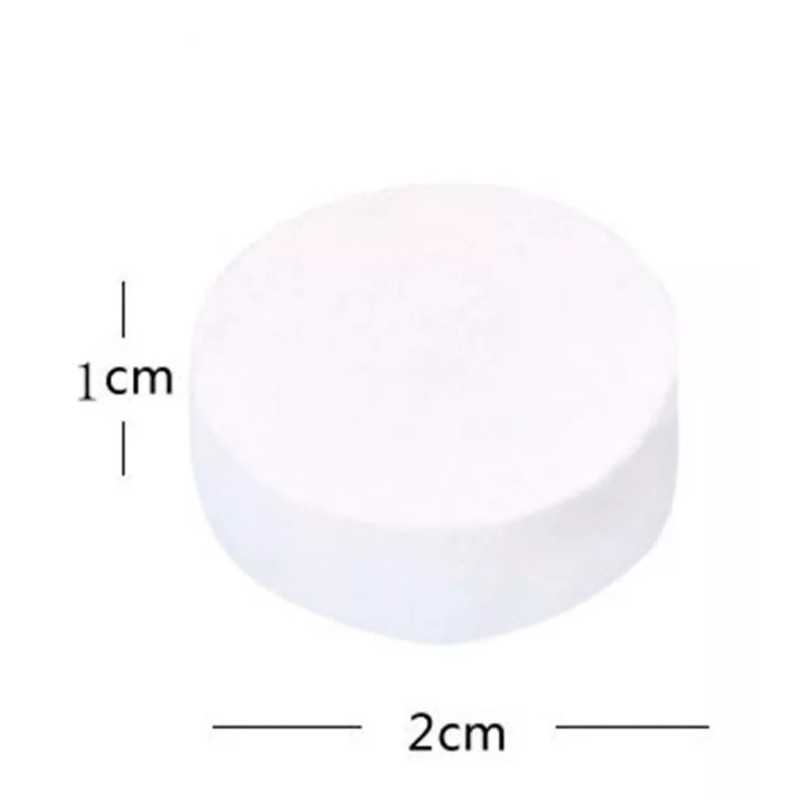 Veraly Toalla Comprimida Pastilla Compacta Rosa Limpieza 100pzs