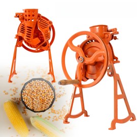 Hand Corn Sheller Heavy Duty Shelling Machine Manual Farm Corn Thresher Corn Remover Tools Hand Sheller with Wooden Handle Cast Iron Manual Thresher