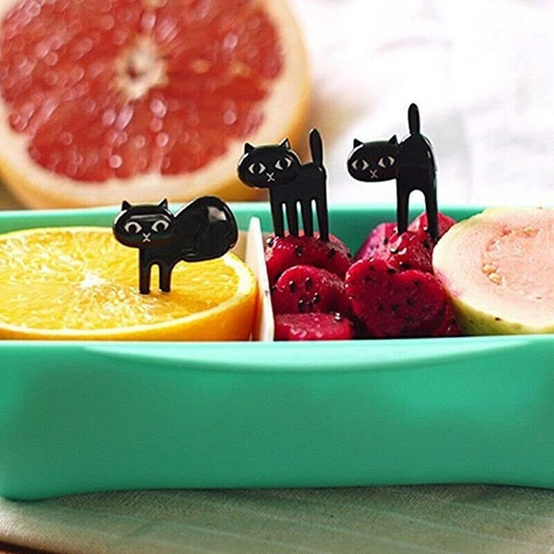 AIMALL 36 Pcs Mini Kids Animal Food Fruit Picks Forks
