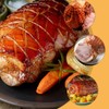 QEDBOJE 2 Pieces Meat Net Roll Roast Net Roasting Net