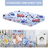 2 Pack Mini Crib Sheets 38'' x 24'', Soft Cotton