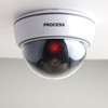 Dome Dummy CCTV Camera with Red LED for Theft Prevention Indoor/Outdoor Use