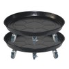Round Plant Stand with Lockable Wheels, Heavy Duty for Indoor