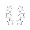 Reffeer Solid 925 Sterling Silver Star Crawler Earrings Wrap for