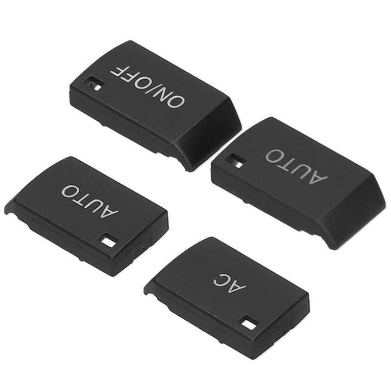 4pcs Air Conditioning Switch Covers A/C AUTO ON/OFF Plastic Black