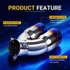 AICARS Dual Exhaust Tips with 2.5 inch Inlet 3 inch