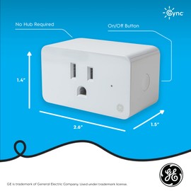 GE Lighting 252811 Voice Control Cync C-Life Smart Plug