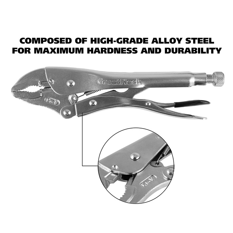GreatNeck 74230 5 Piece Locking Plier Set