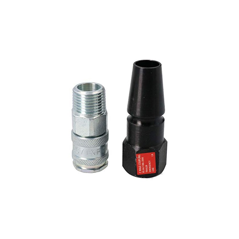 HGV Red Line C Coupling to Euro Coupler Fitting 1/2"