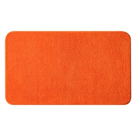 MIULEE Bath Mats Non Slip Bathroom Mats Shower Mat Absorbent Bathroom Rug Small Rug Door Mat Inside Kitchen Rugs Carpet Mat for Bathroom Bedroom Kitchen Entrance 40x60 cm Orange