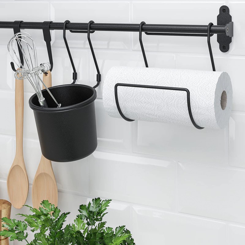 HULTARP Kitchen Roll Holder Black
