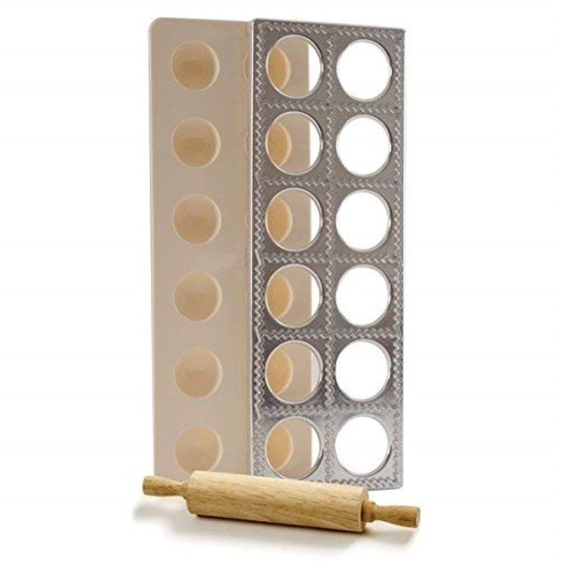 Norpro 3 Piece Ravioli Maker and Press Set with Rolling