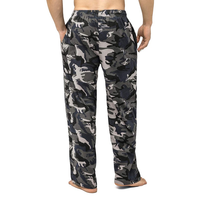 Bintangor Pantalones de pijama para hombre, 100 % algodón, con