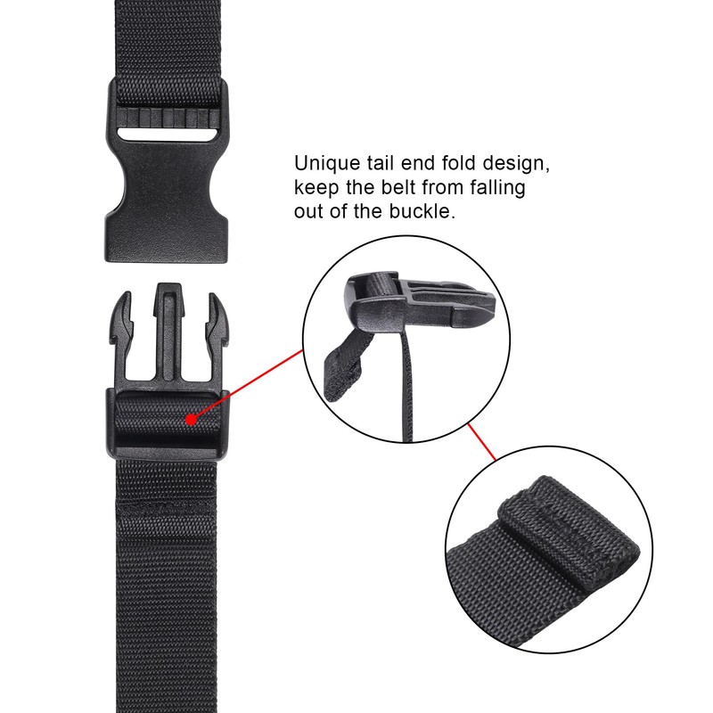 Vigorport Utility Straps with Quick Release Buckle, Nylon Backpack Accessory