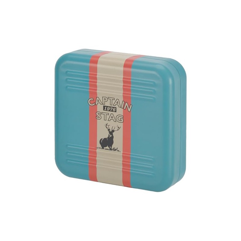 Captain Stag UM-1658 Mosquito Repelling Incense Holder Stand Case, Turquoise/Racing