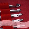 Interchangeable Ergonomic Crochet Hooks Set Inline Beginner Crochet Needles Kit