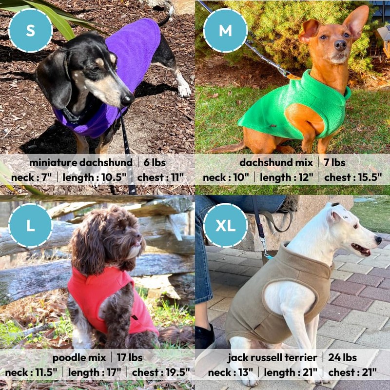 Gooby Every Day Fleece Cold Weather Vest for Small Dogs,