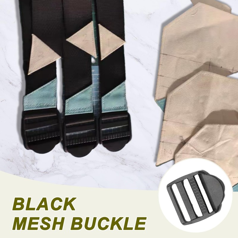 FEZTGVOFA 4 Pcs Ladder Lock Plastic, 25mm Ladderlock Slider Buckle,