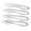 4PCS Exterior Door Handle Cover Trim ABS Chrome Self Adhesive
