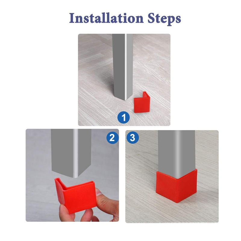 uxcell 30mm x 30mm Angle Iron Foot Pads L Shaped