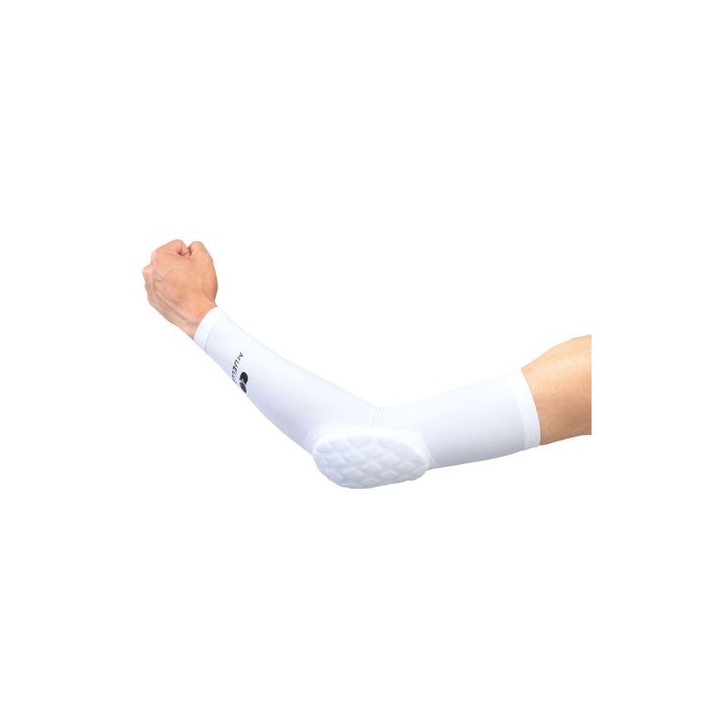 Mueller Diamond Pad Elbow Sleeve (White, Large)