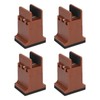 4pcs Adjustable Furniture Risers with Screw Clamp Rubber Bed Couch