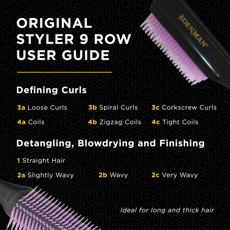 デンマン トリコ インダストリーズ トリコインダストリーズ ブラシ ブラック×パープル ヘアブラシ 1個 (x 1)