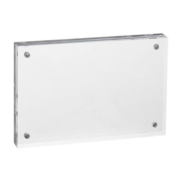 PATIKIL Floating Photo Frame, 2.2" x 3.2" Desktop Frameless Picture