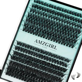 Wispy Eyelash Extensions, 280 Pieces, Cluster Lashes, 60D80D Eyelash Clusters, 9-16 mm, Eyelash Extensions, Individual Eyelashes, Soft Clusters with Thin Band, False Eyelashes (60D80D, D-Mix9-16 mm)