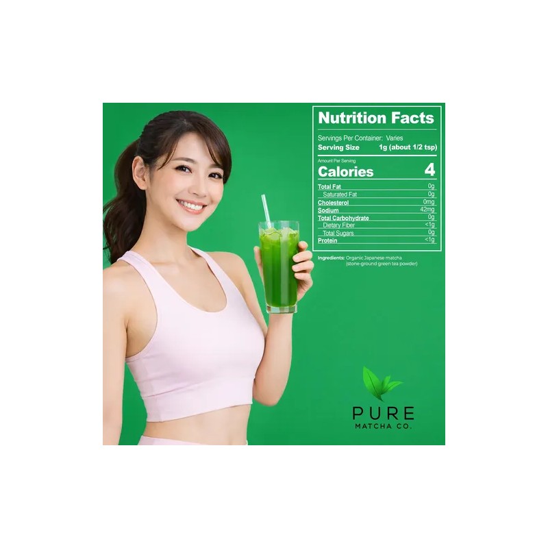 Pure Matcha Té Verde Matcha Orgánico Premium En Polvo 30