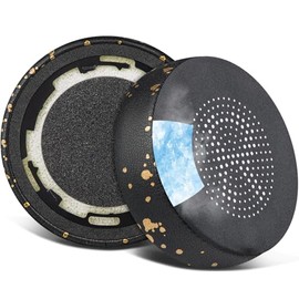 SOULWIT Kühlgel Ersatz Ohrpolster für Jabra Evolve 75(75 UC 75MS 75SE) Stereo-Bluetooth-Headset/Kopfhörer, Ersatzpolster mit geräuschisolierendem Schaum