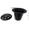 INERRA Grave Vase Inserts - Black with Plastic Lid (Pack