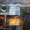Dynaming 4 Pack Solar Post Cap Lights Outdoor with Flickering