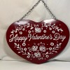 Hobby Lobby Heart Sign Embossed Metal Valentine's Day Decor Hanger