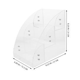 Gatuida Clear Acrylic Makeup and Facial Mask Organizer Cosmetic Storage Box for Skincare and Toiletries Multi Compartment Design for Easy Access and Low Maintenance